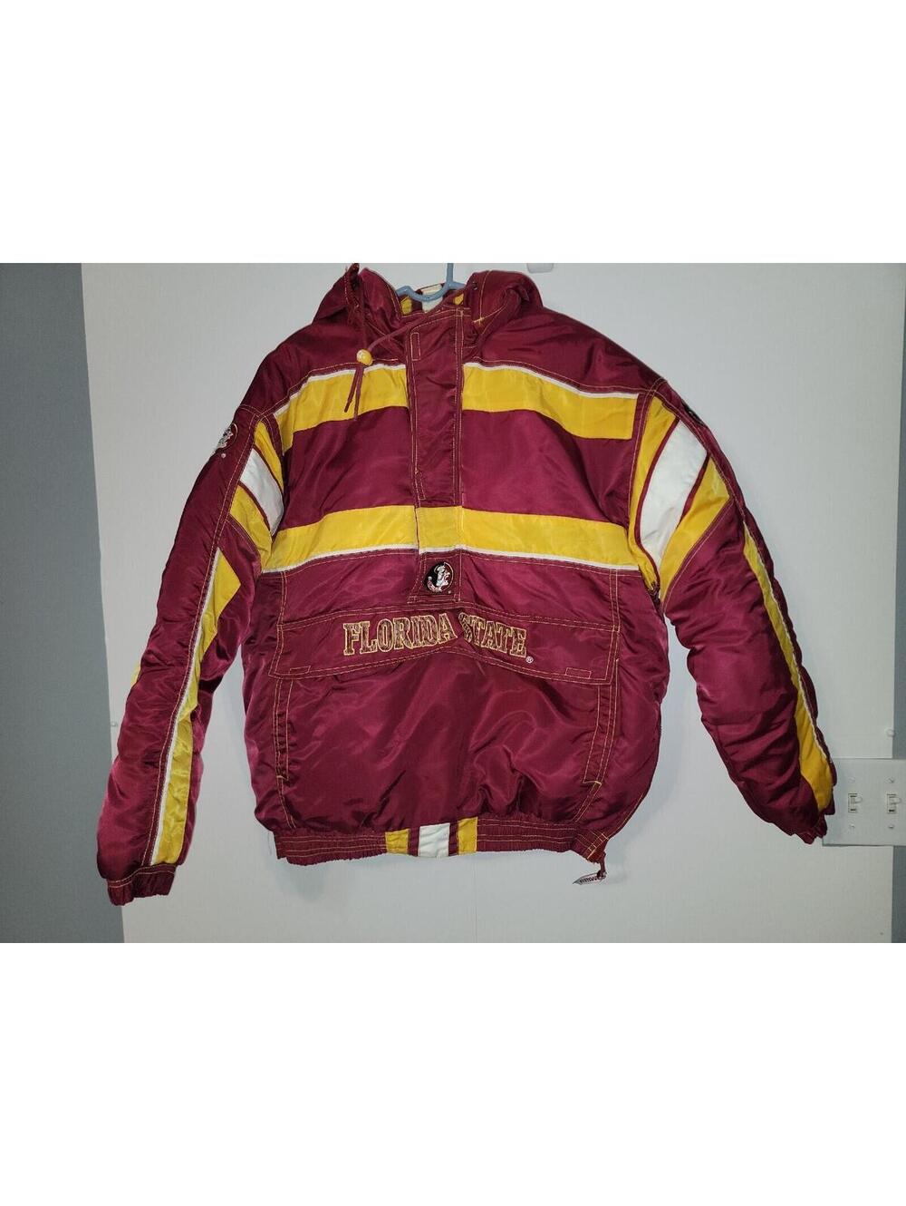 Vintage Florida State Seminoles Jacket Puffer Starter Size L Large NCAA 90s FSU
